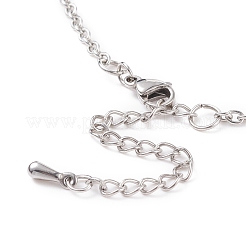 Collana con ciondolo in rilievo di pietre preziose miste naturali da 7 pz 7 con lega 7 chakra&nbsp;NJEW-JN03889