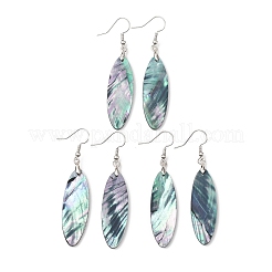 Серьги-подвески из латунных раковин морских ушек&nbsp;EJEW-C161-01B