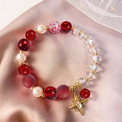 100шт прозрачные матовые стеклянные бусины нити GLAA-CJ0002-05