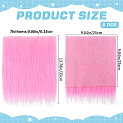 Ткань из квадратов из искусственного меха BJEW-WH0515-11D