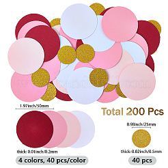 200 шт. круглый бумажный стол для разбрасывания конфетти&nbsp;DIY-SC0032-57A