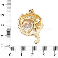 Латунные микро проложить кубического циркония подвески&nbsp;KK-C132-34G