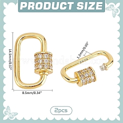 2 pz 925 fermagli in argento sterling con strass&nbsp;FIND-PH0022-30A