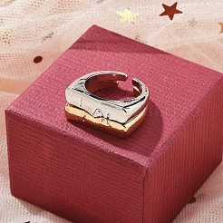 Кольца-манжеты из сплава с человеческим лицом&nbsp;LS-RJEW-K287-02P