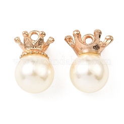 (распродажа с дефектом: немного перелива клея) подвески из искусственного жемчуга из смолы FIND-XCP0002-45B