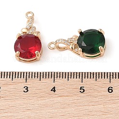 Латунь со стеклянной подвеской KK-Z046-03G