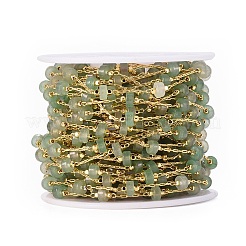 Цепочки из авантюрина натурального зеленого цвета ручной работы CHC-E019-02D