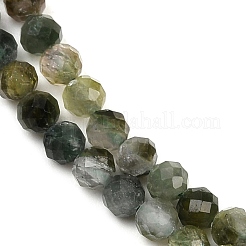 Бусы из натурального зеленого турмалина G-F798-A03-02