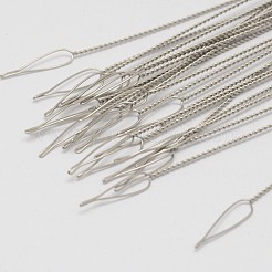 変色しにくいステンレス編み針  ステンレス鋼色  150x0.8mm  ピン：0.8mm  約5個/袋&nbsp;TOOL-N004-02D