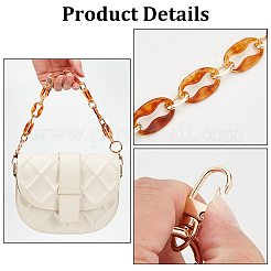 2 шт. 2-х цветные акриловые ручки для сумок с цепочкой FIND-WR0007-64