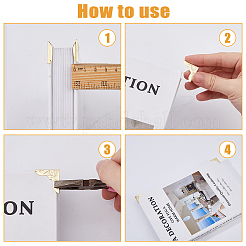 150 шт. книги скрапбукинг альбом меню папки железные защитные уголки IFIN-DC0001-07