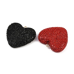 Подвески из сплава глины со стразами RB-P038-02G