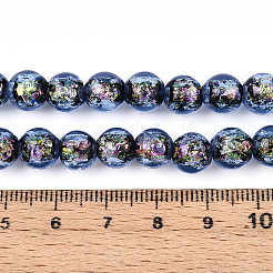 Ручной стеклянные фольга бисер пряди FOIL-N029-05B