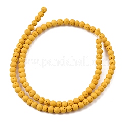 Colliers de perles de lave synthétiques teintées&nbsp;GG-CBAAE19-05B
