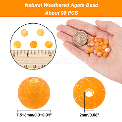 Естественные выветрившиеся агатовые бусинки&nbsp;G-AR0002-59