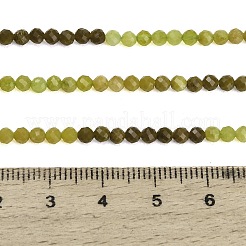 Hilos de cuentas de ópalo natural de color amarillo verdoso con degradado&nbsp;GG-CBA9722-A01-2mm