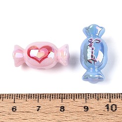 Непрозрачные акриловые бусины с УФ-покрытием&nbsp;PACR-T018-03M