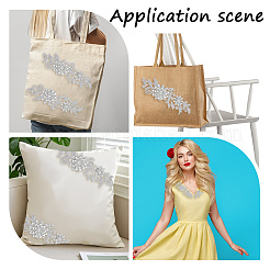 Accessori per costumi con paillettes ricamati in poliestere&nbsp;FIND-WH20020-238B