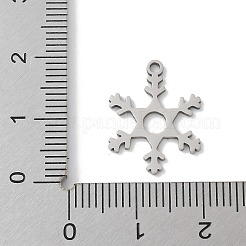 Pendentifs de Noël en acier inoxydable 201&nbsp;STAS-S157-02A-P