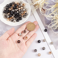 80 шт. Европейские бусины из сплава 4 цветов FIND-PH0017-90