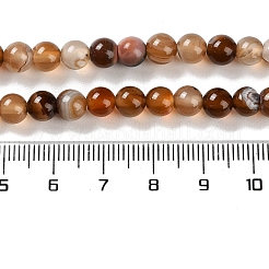 Ágata rayada natural/Bandas de abalorios de ágata&nbsp;G-Z060-A01-A10