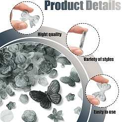60 г прозрачных акриловых бусин OACR-FS0001-90D