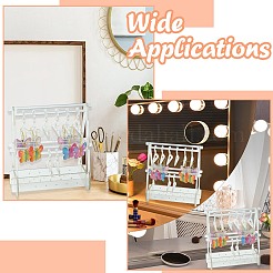 2-слойная акриловая стойка для хранения сережек в стиле вешалки&nbsp;ST-CJ0034-01C