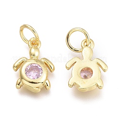 Pendentifs avec zircon cubiques à micro-pavés en laiton&nbsp;LS-KK-P187-12H-G