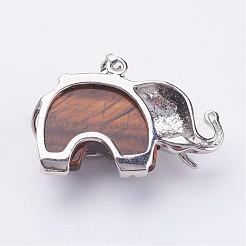 Природных тигровый глаз подвески&nbsp;G-P268-04