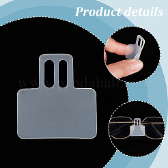 100 шт. прозрачные ПВХ-ценники для очков CDIS-GA0001-03