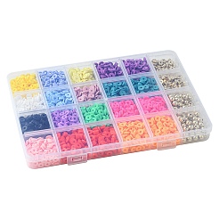 DIY Heishi бусины из полимерной глины набор для поиска ювелирных изделий DIY-FS0005-94D