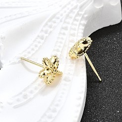 Латунь серьги&nbsp;LS-EJEW-H157-01G-04