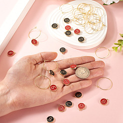 2 комплект подвесок из эмали из сплава&nbsp;ENAM-TA0002-80