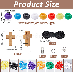 Наборы для изготовления браслетов из пластика и дерева своими руками&nbsp;DIY-SC0027-35