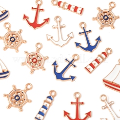 36шт 9 стиля подвески из сплава с эмалью&nbsp;ENAM-FS0002-83