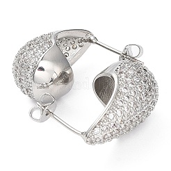 Серьги-гвоздики с кубическим цирконием EJEW-H137-01P-01