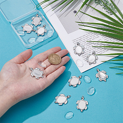 Наборы для самостоятельного изготовления подвески в виде морской черепахи из нержавеющей стали 304 DIY-UN0007-51