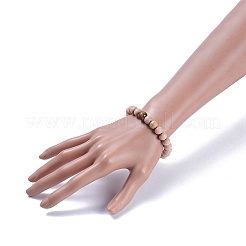 Деревянные бисером браслеты простирания&nbsp;BJEW-JB05020-01