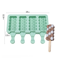 Rechteckige Eiscreme-Silikonformen in Lebensmittelqualität zum Selbermachen&nbsp;LS-DIY-D062-07A