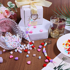 Наборы для изготовления брелоков из акриловых бусин своими руками DIY-CA0007-12