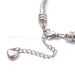 Lega smalto braccialetti europei&nbsp;BJEW-JB05938-04