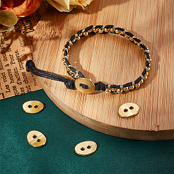 Овальные кнопки в тибетском стиле&nbsp;FIND-PH0023-03B