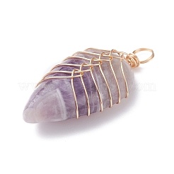 Подвески из натурального аметиста &nbsp;PALLOY-JF01291-01