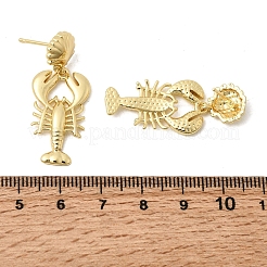 Messing Ohrringe&nbsp;EJEW-D352-06G-07