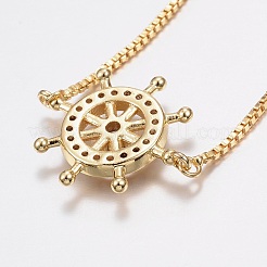 Регулируемые латунные браслеты из микропаве из циркония и боло BJEW-F297-37G