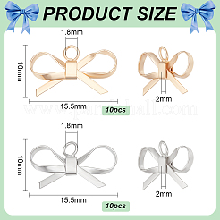 20шт 2 цвета латунные подвески KK-BC0013-30