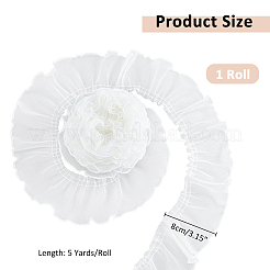 5 ярд полиэстеровой плиссированной кружевной ленты OCOR-FH0001-33A