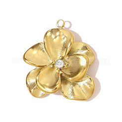 Подвески из нержавеющей стали 304 со стразами&nbsp;STAS-OY007-89G