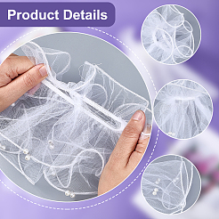 Нарукавники из марлевого кружева для женщин AJEW-WH20018-125A