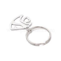 Брелки из нержавеющей стали 304 с тематикой океана KEYC-JKC01213-02